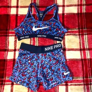 NIKE PRO matching sets. size: M